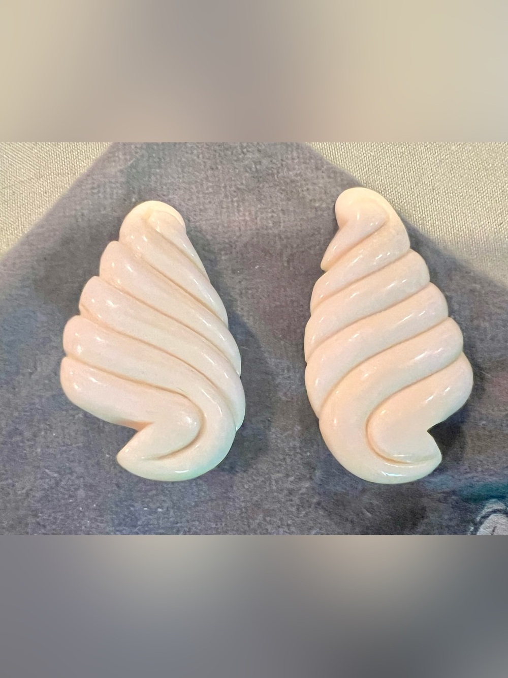 Vintage Carved Earrings